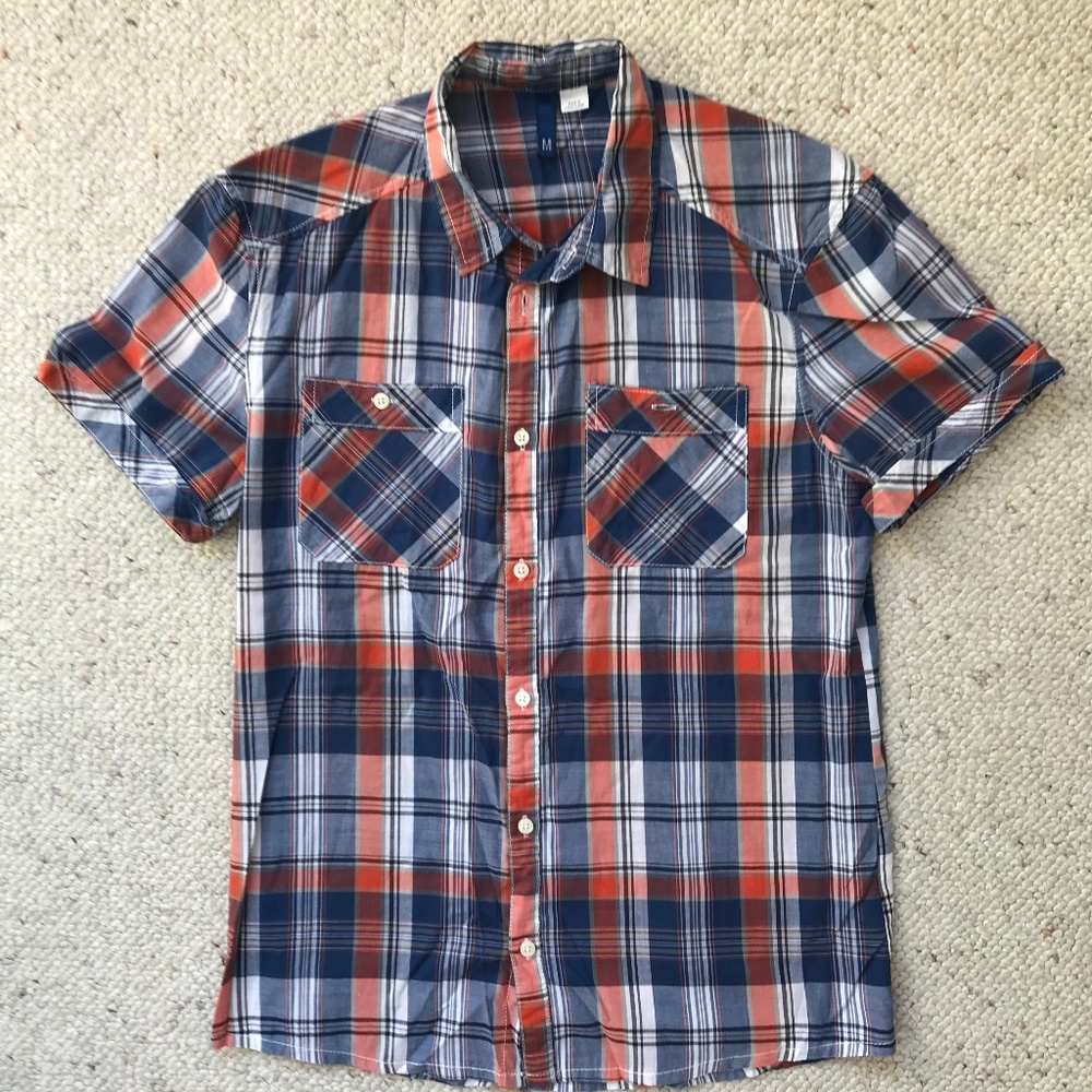 H&M Short Sleeve Button Up Casual Shirt Medium